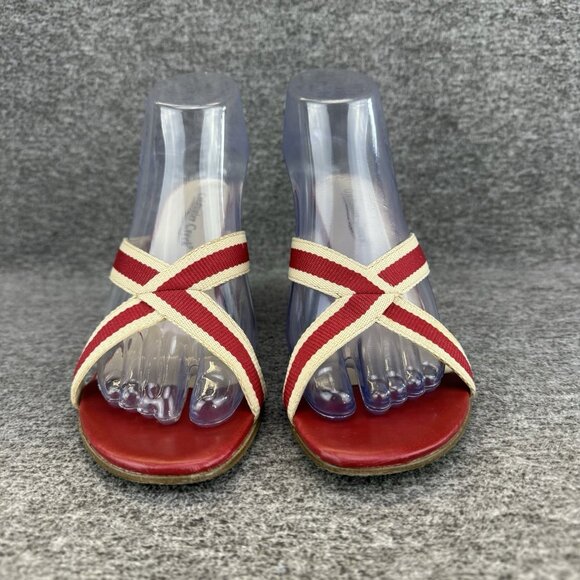 ✅Coldwater Creek Open Toe Wedge Heel Sandals Women’s Size 9M Criss Cross Straps - Picture 4 of 9